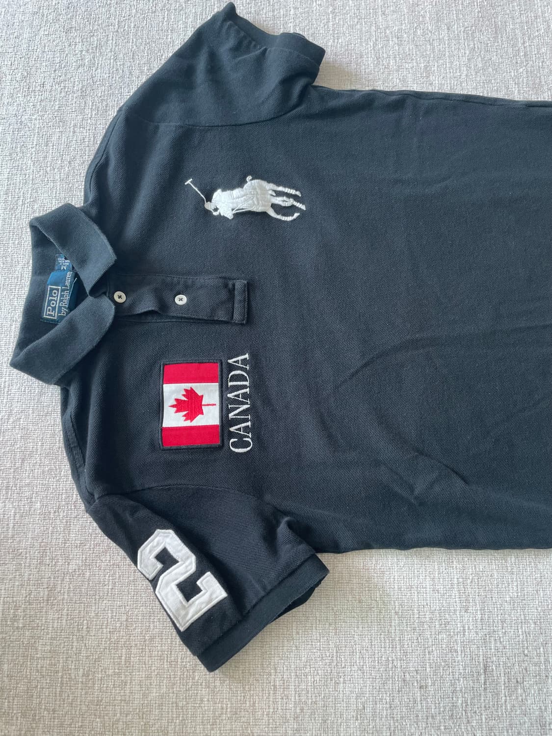 폴로 랄프로렌 빅포니 캐나다 카라티 블랙  #2 상품이미지4