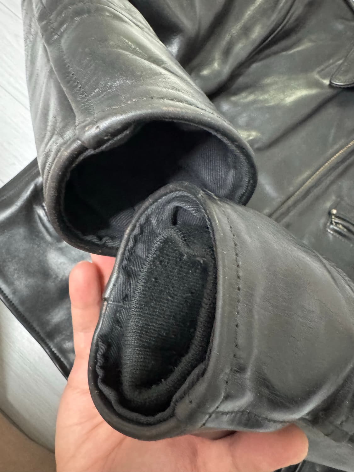 38)크롬악셀 에어로레더 1950 하프벨트 블랙 상품이미지4