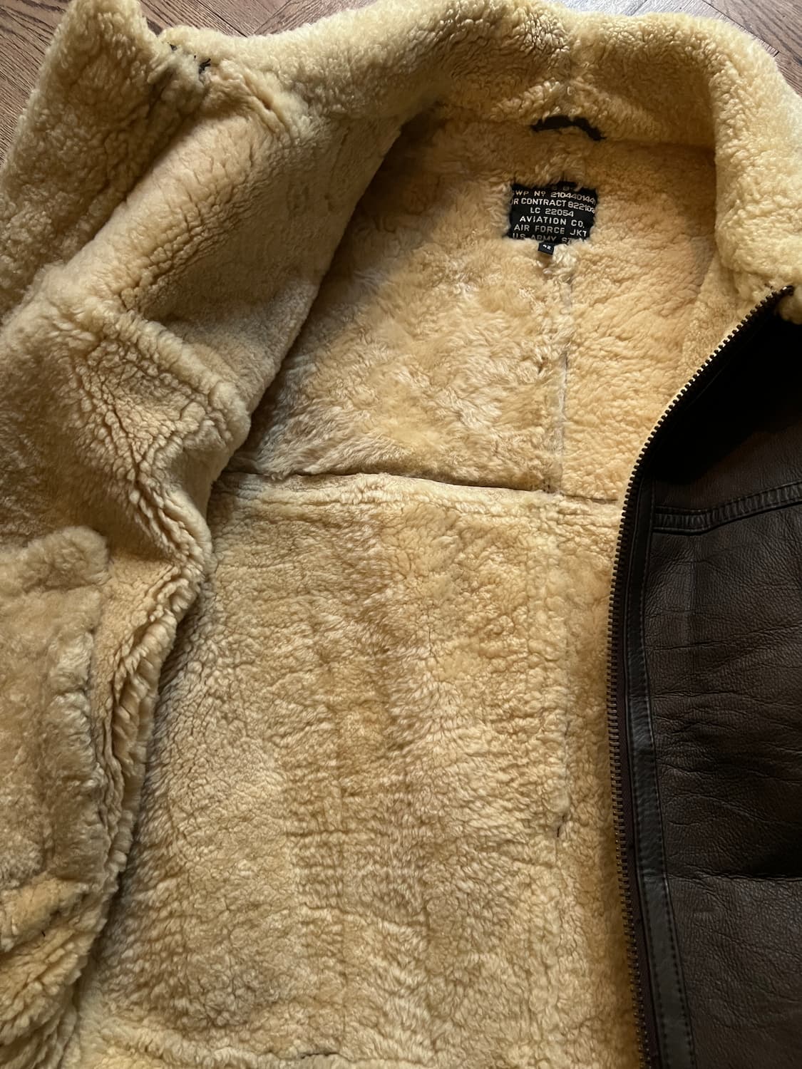 [L]USA 빈티지 TYPE B-3 리얼레더 무스탕 자켓 상품이미지7