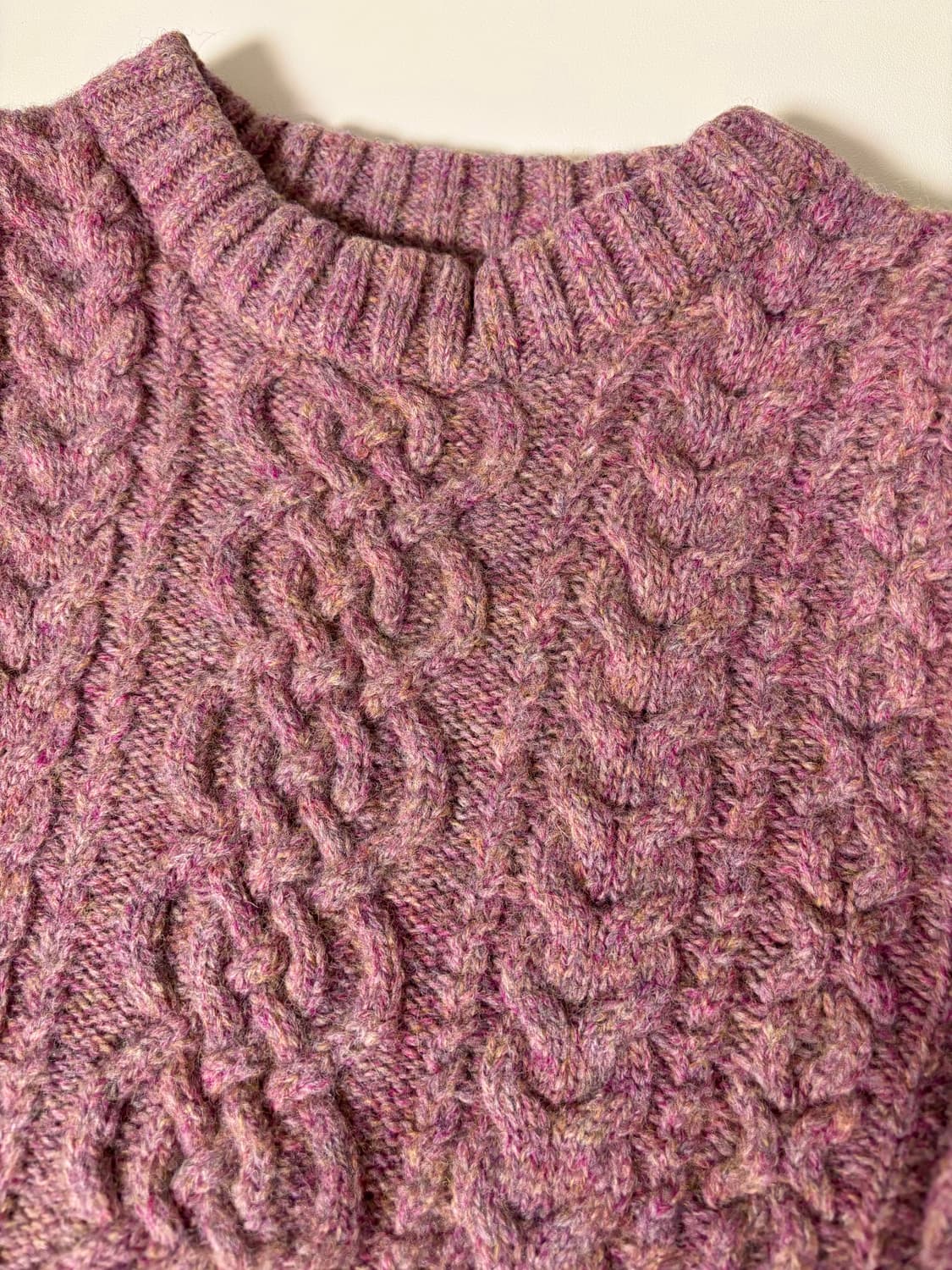 빈티지 뮤트핑크 짜임 니트 상품이미지1