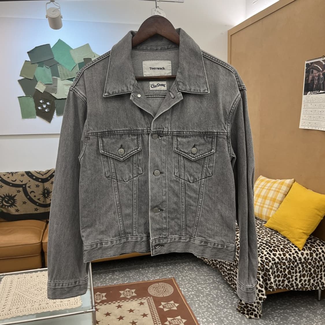 토니웩 올드스쿨 레트로 빈티지 흑청 데님자켓 M C10158 상품이미지3