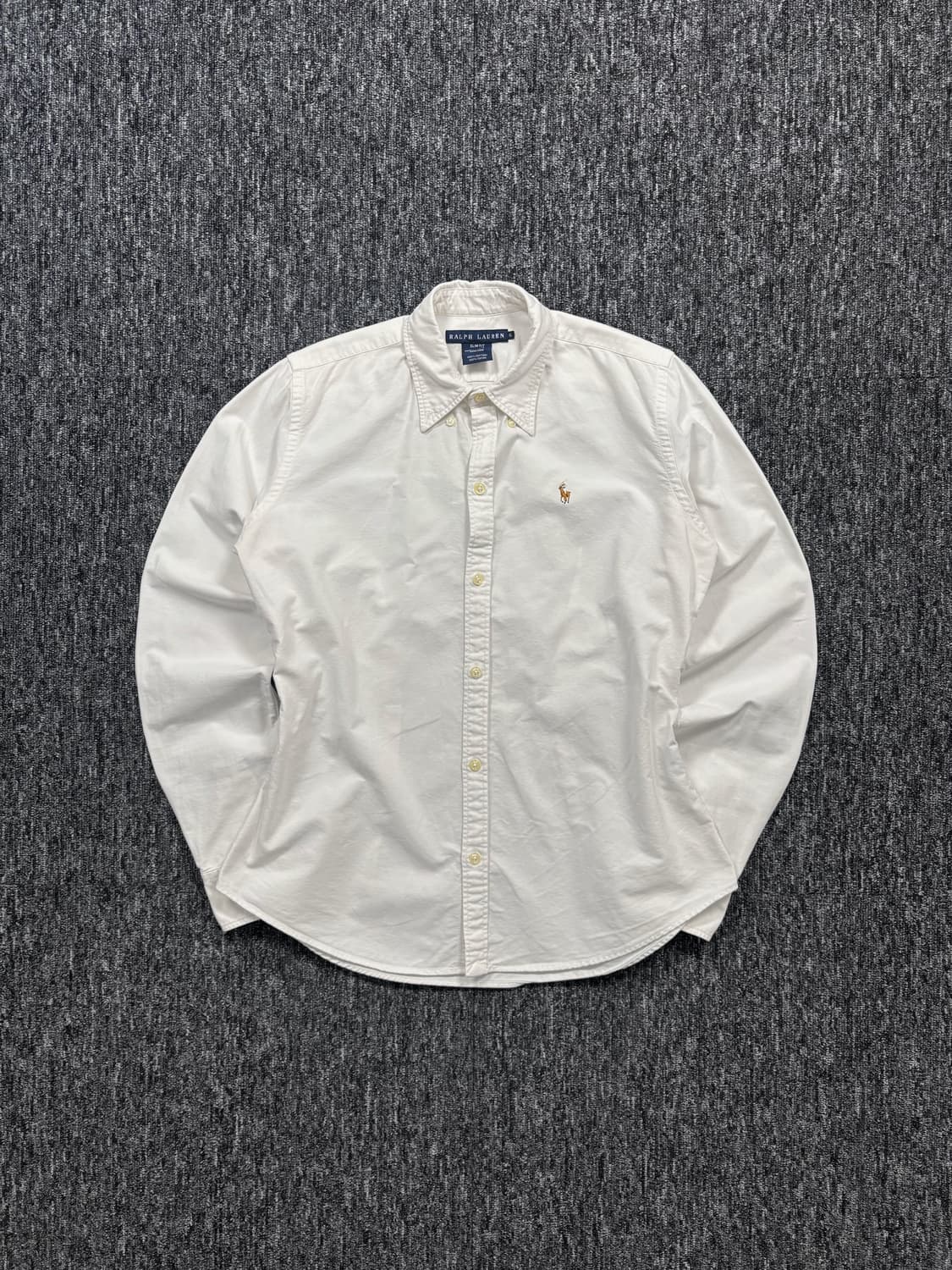 폴로 슬림핏 화이트 셔츠 상품이미지3