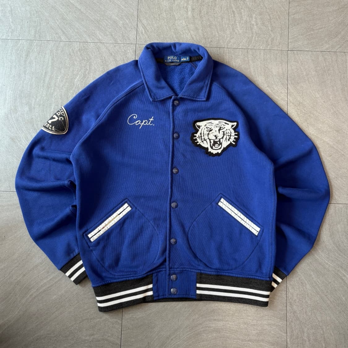 폴로 타이거 엠브로이드 스타디움 바시티 자켓  상품이미지1