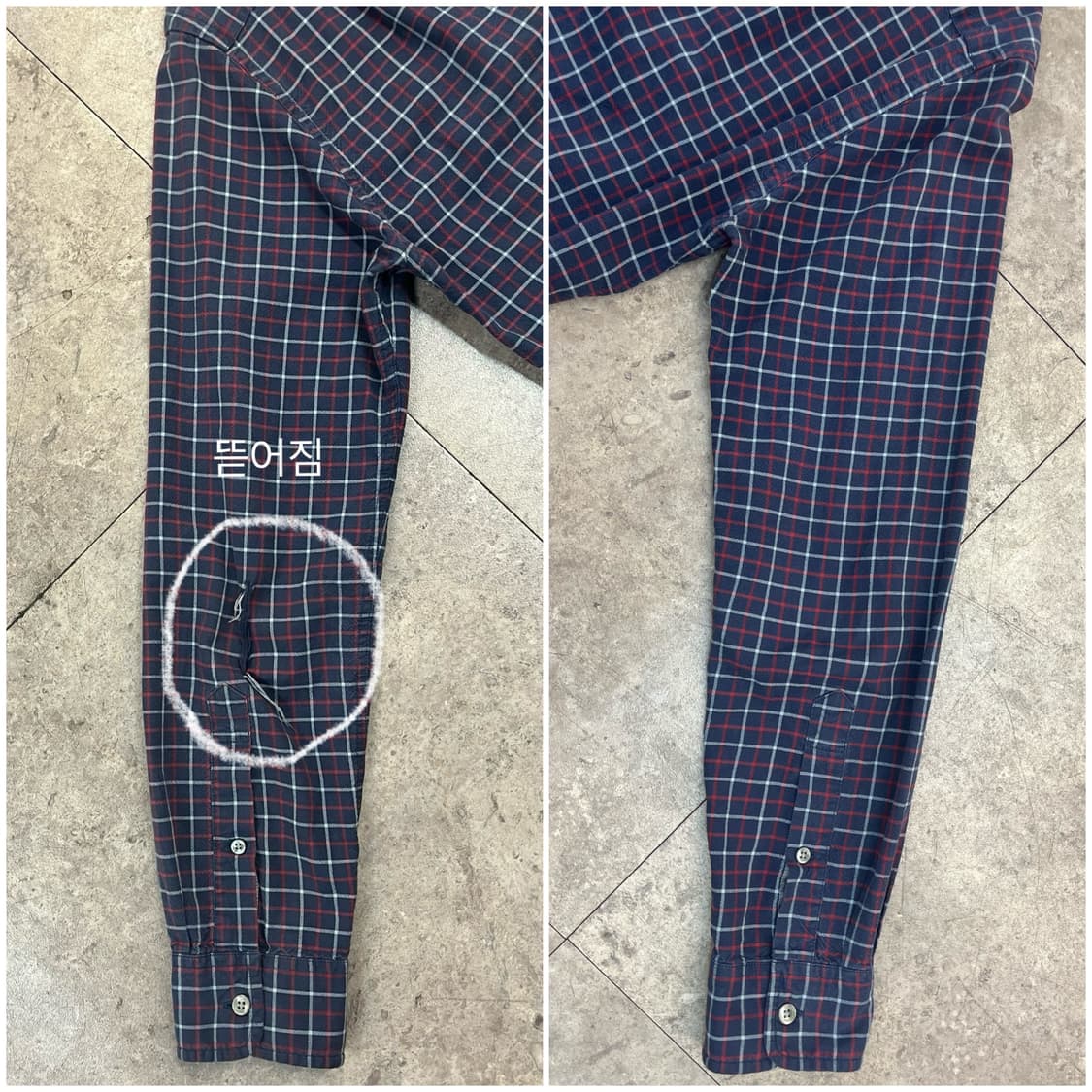 라코스테 체크 포켓 셔츠 네이비 40 #csz2441 상품이미지9