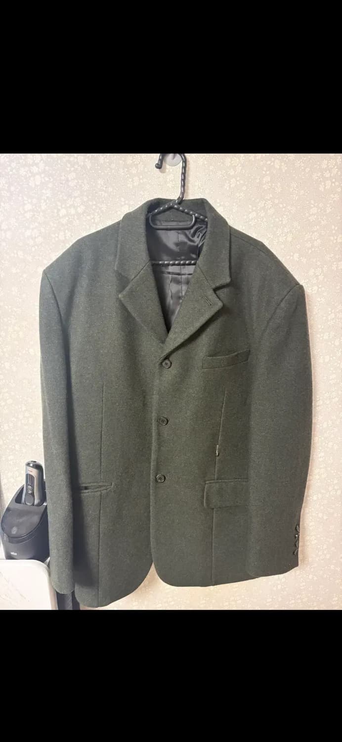 STU 쓰리버튼 울블레이저 그린 L 상품이미지1