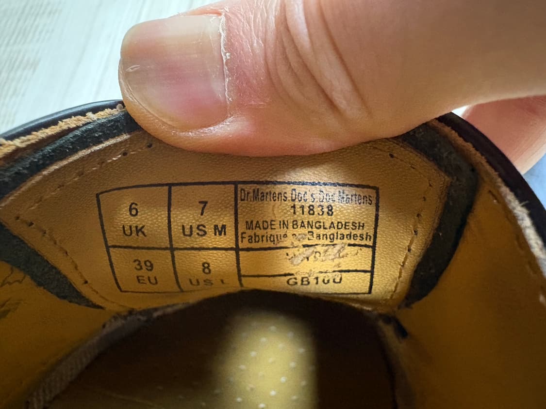 닥터마틴 1461 3홀 스무스 250 상품이미지7