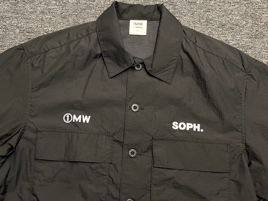 [90] 1MW by SOPH. 블랙 반팔 셔츠 상품이미지2