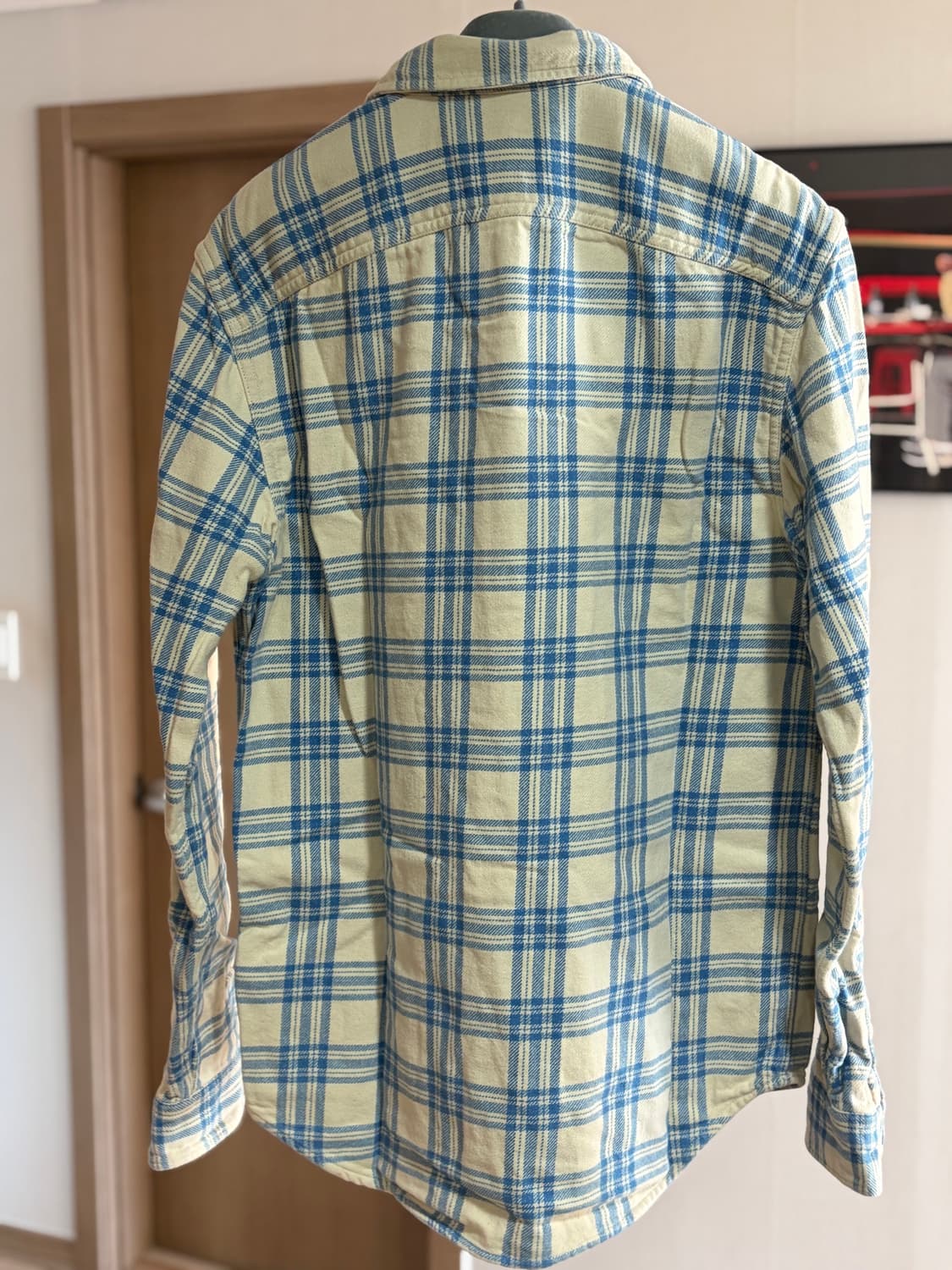(M) RRL 더블페이스 플레이드 워크 셔츠 상품이미지4