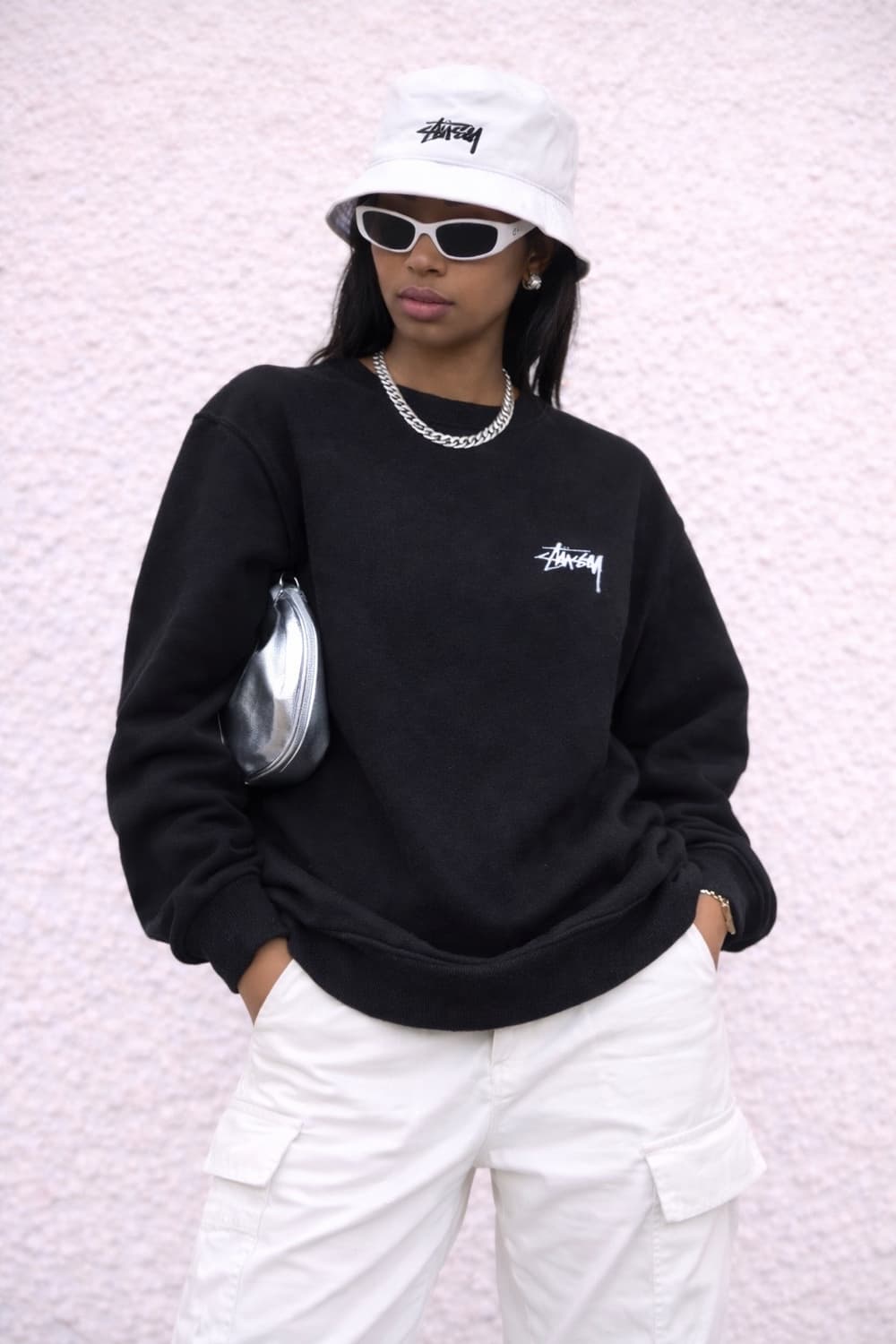  스투시 빅로고 크루넥 스웻셔츠 상품이미지1