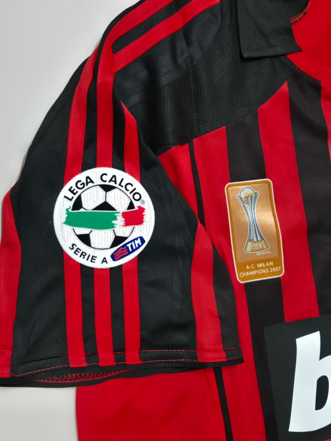 레트로)07-08시즌 ac밀란 홈킷 카카 유니폼 L사이즈 상품이미지5