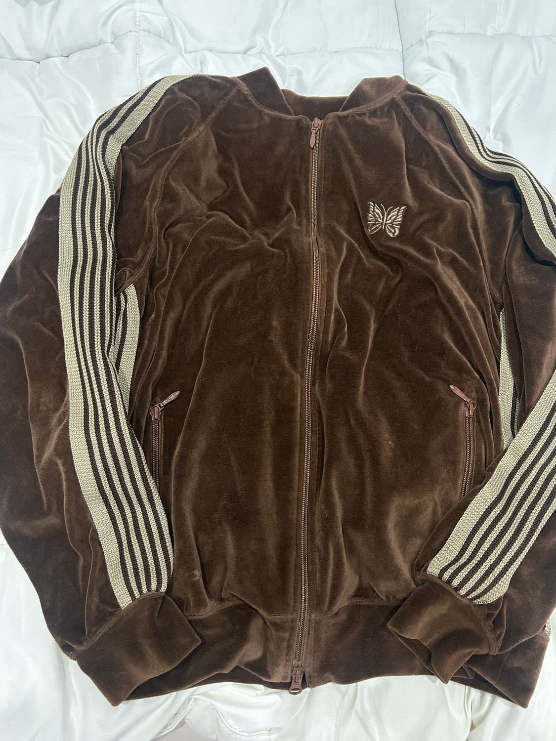 니들스 트랙 자켓 벨루어 브라운 상품이미지2