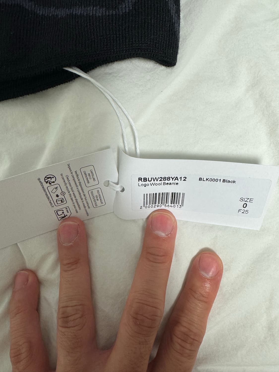 ROA 로아 블랙 로고 비니 새상품 상품이미지2