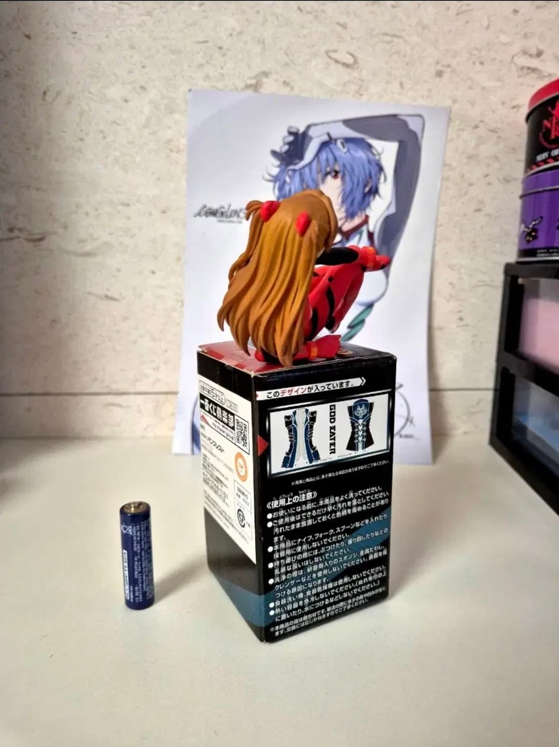 고전 에반게리온 아스카 미소녀 피규어 갓 이터 글레스 세트 상품이미지3