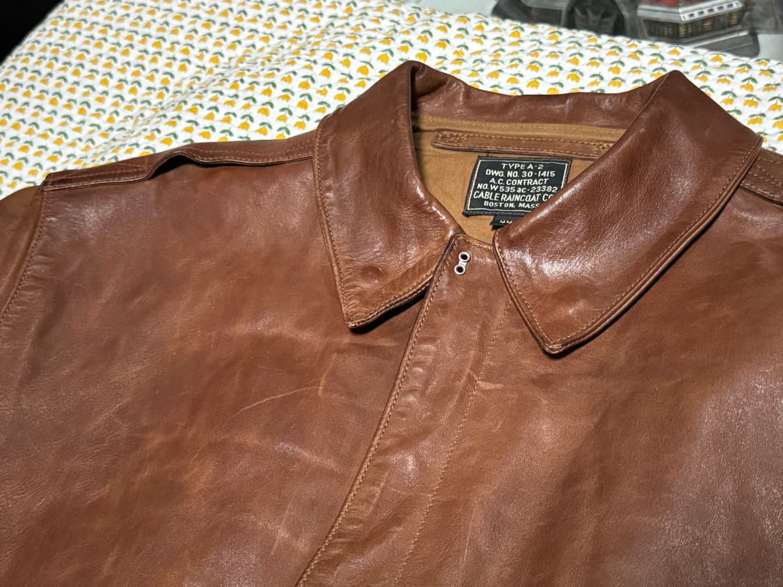 이스트맨레더 A2자켓 44size 상품이미지6