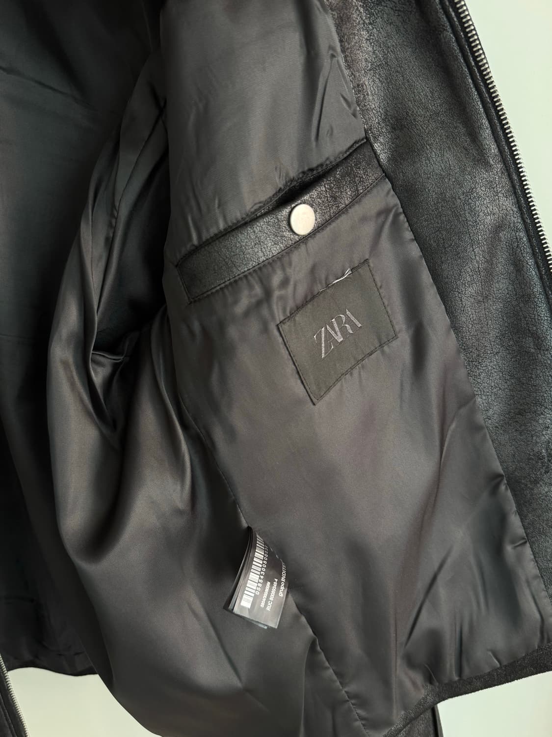자라(Zara) 가죽자켓 40사이즈 (블랙) 상품이미지4