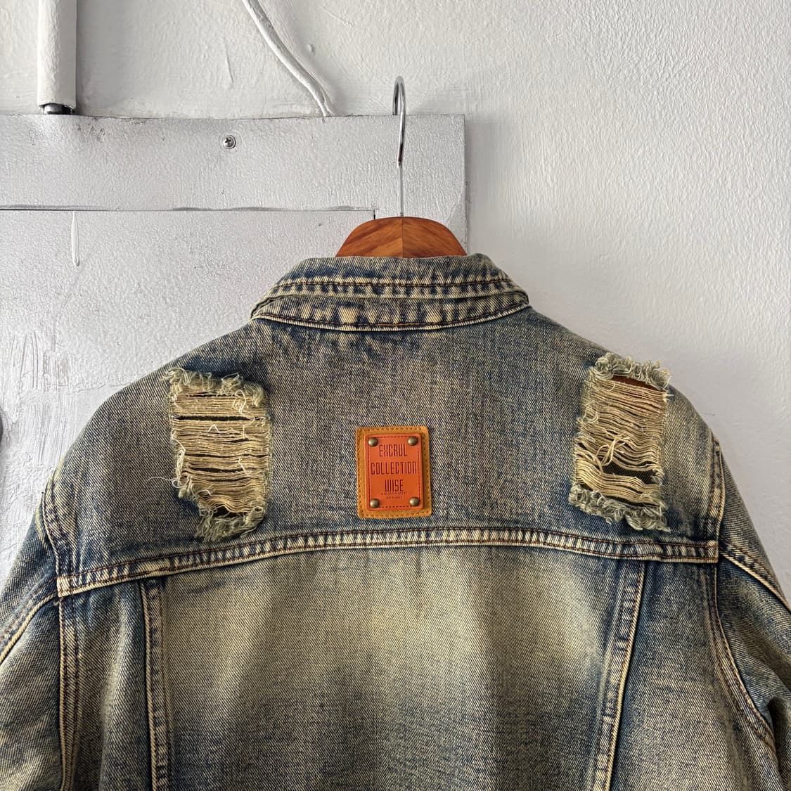 빈티지 워싱 & 디스트레스 데님자켓 상품이미지6