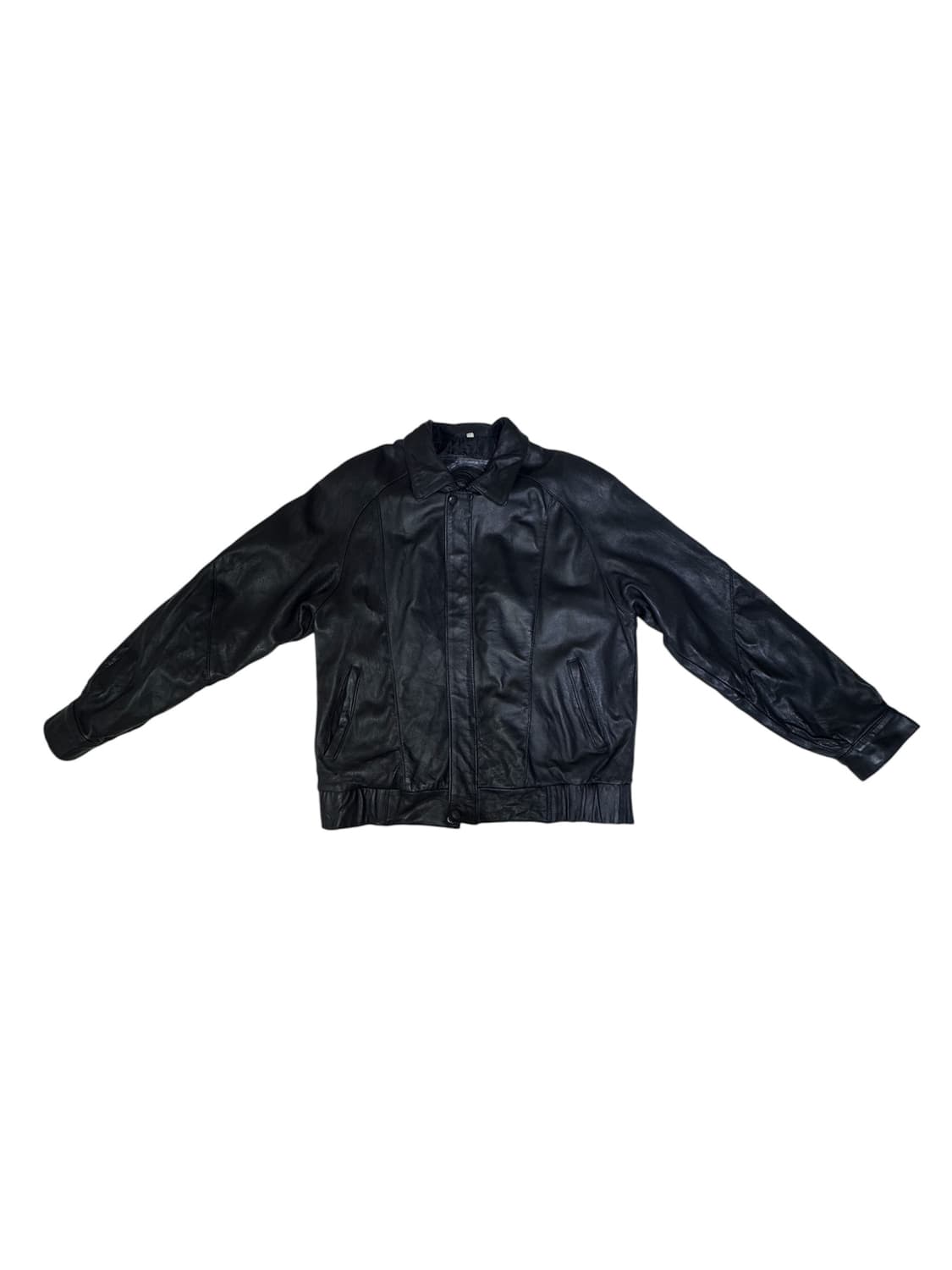 빈티지 00s 원웨이 집업 레더 자켓 L 상품이미지1