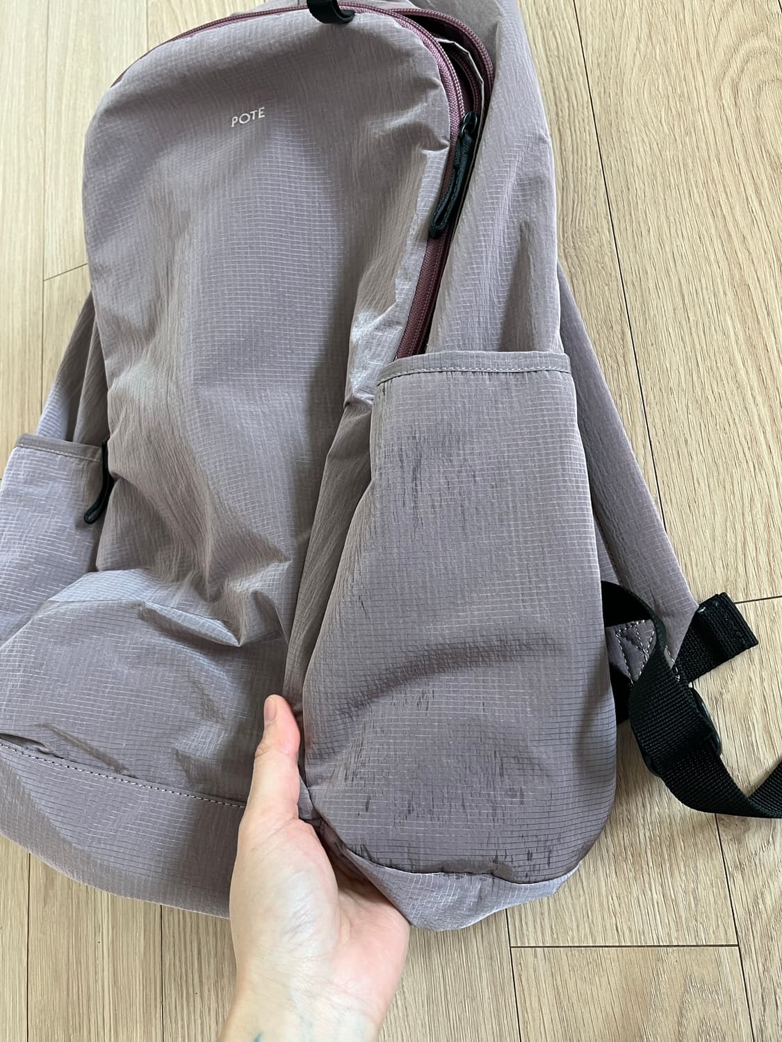 Pote Hideslot Classic Backpack(L) Purple 상품이미지6