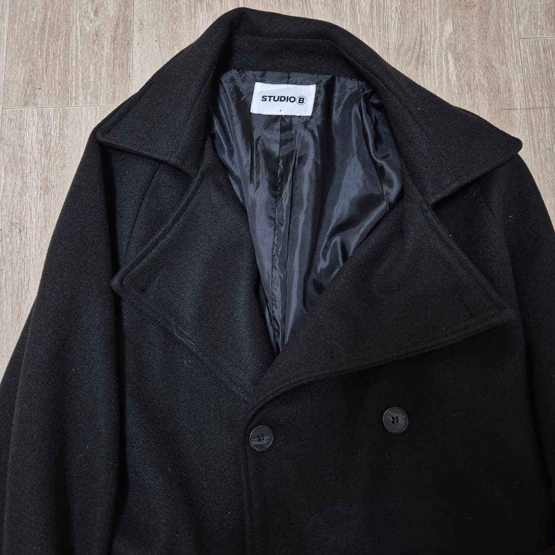 스튜디오 B 벨티드 더블코트 F(FREE) 상품이미지2