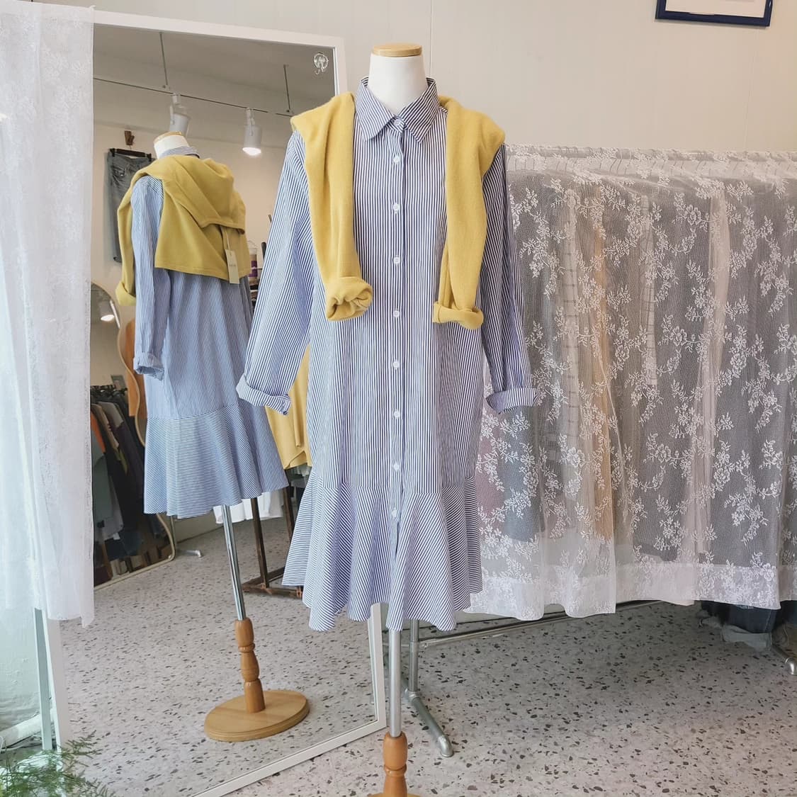 Forme 플레어 셔츠 원피스 상품이미지8