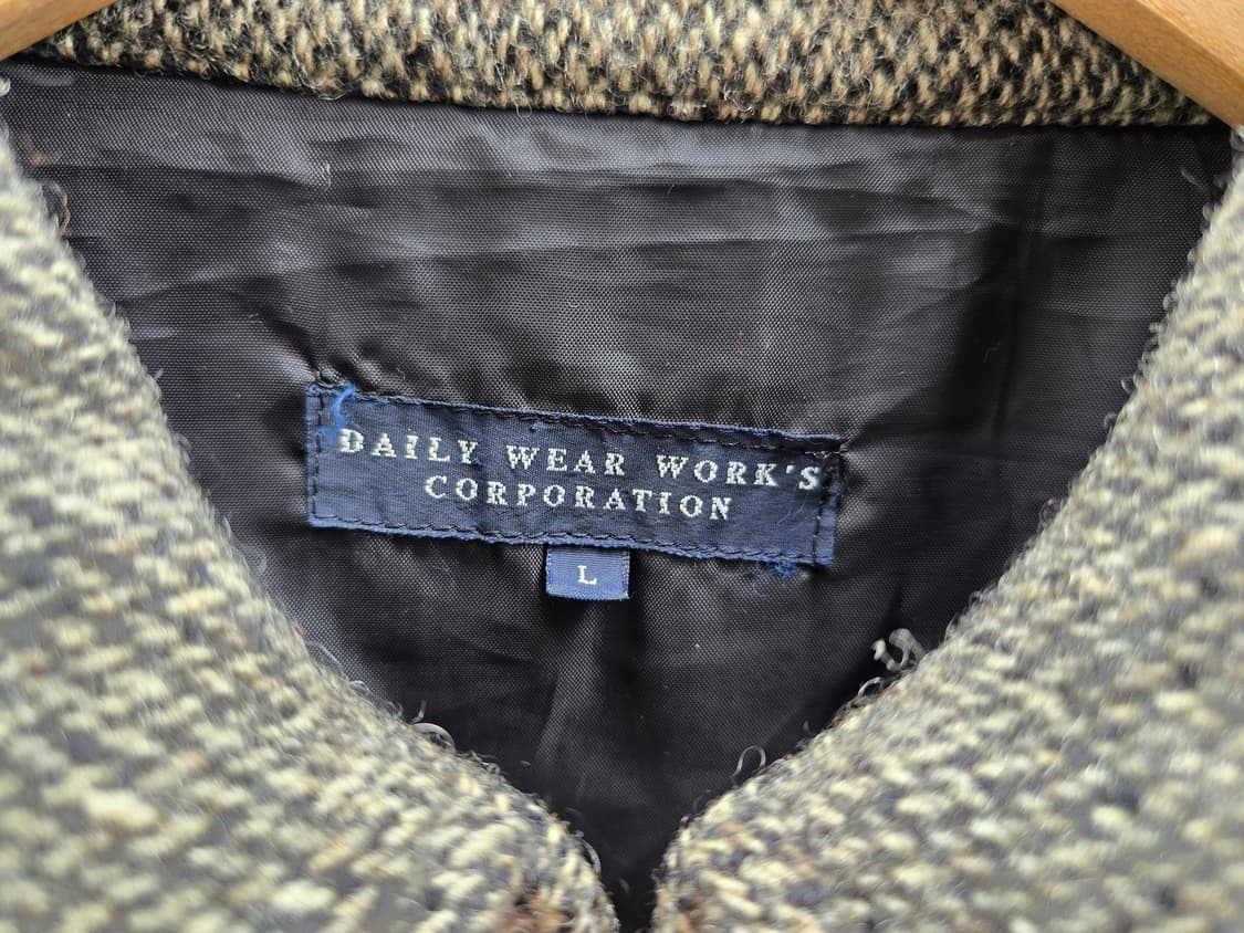 트위드 울 집업 자켓 (made in japan) 상품이미지4