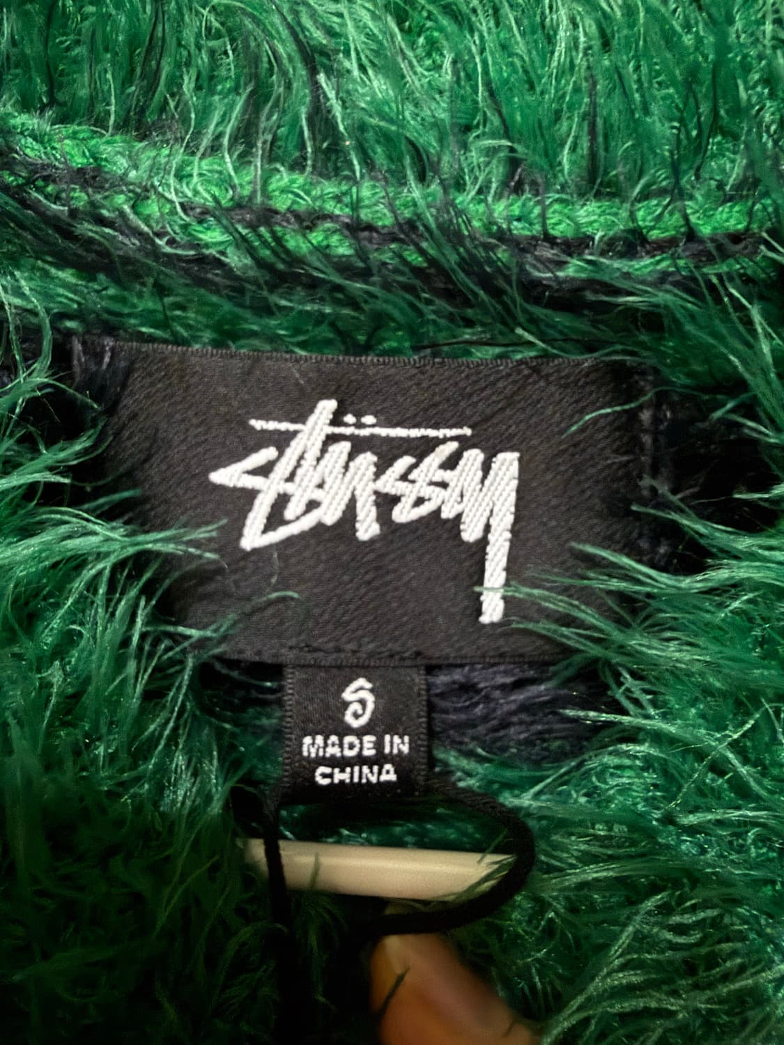 스투시 헤어리 스트라이프 크루 (그린 / S) 상품이미지7