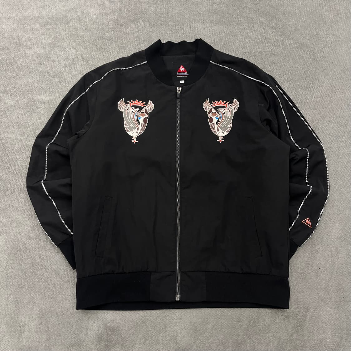 L 르꼬끄 자수 스카쟌 블루종자켓 상품이미지1