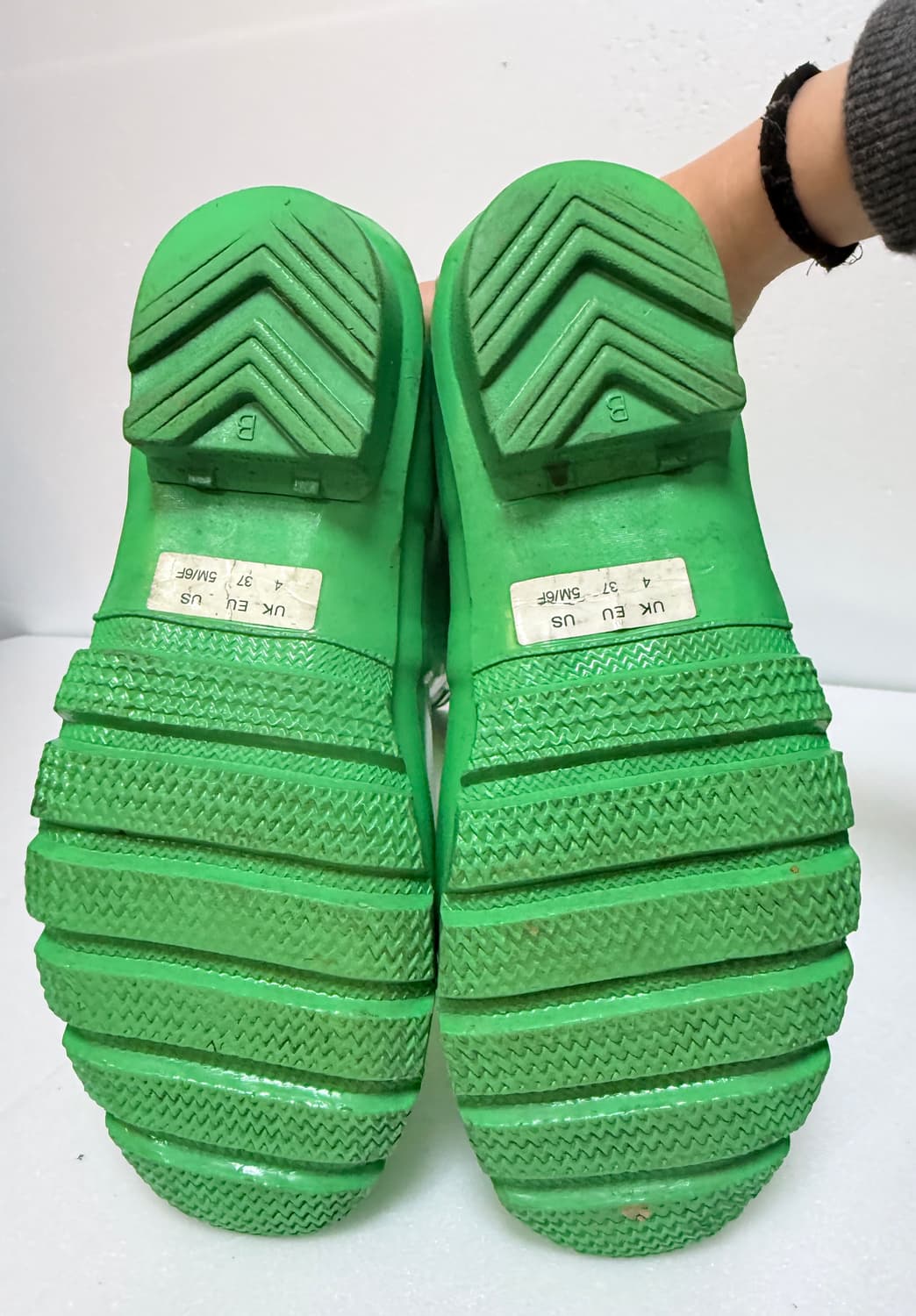 헌터 레인부츠 오리지널 롱부츠 그린 컬러 포인트 235 상품이미지8