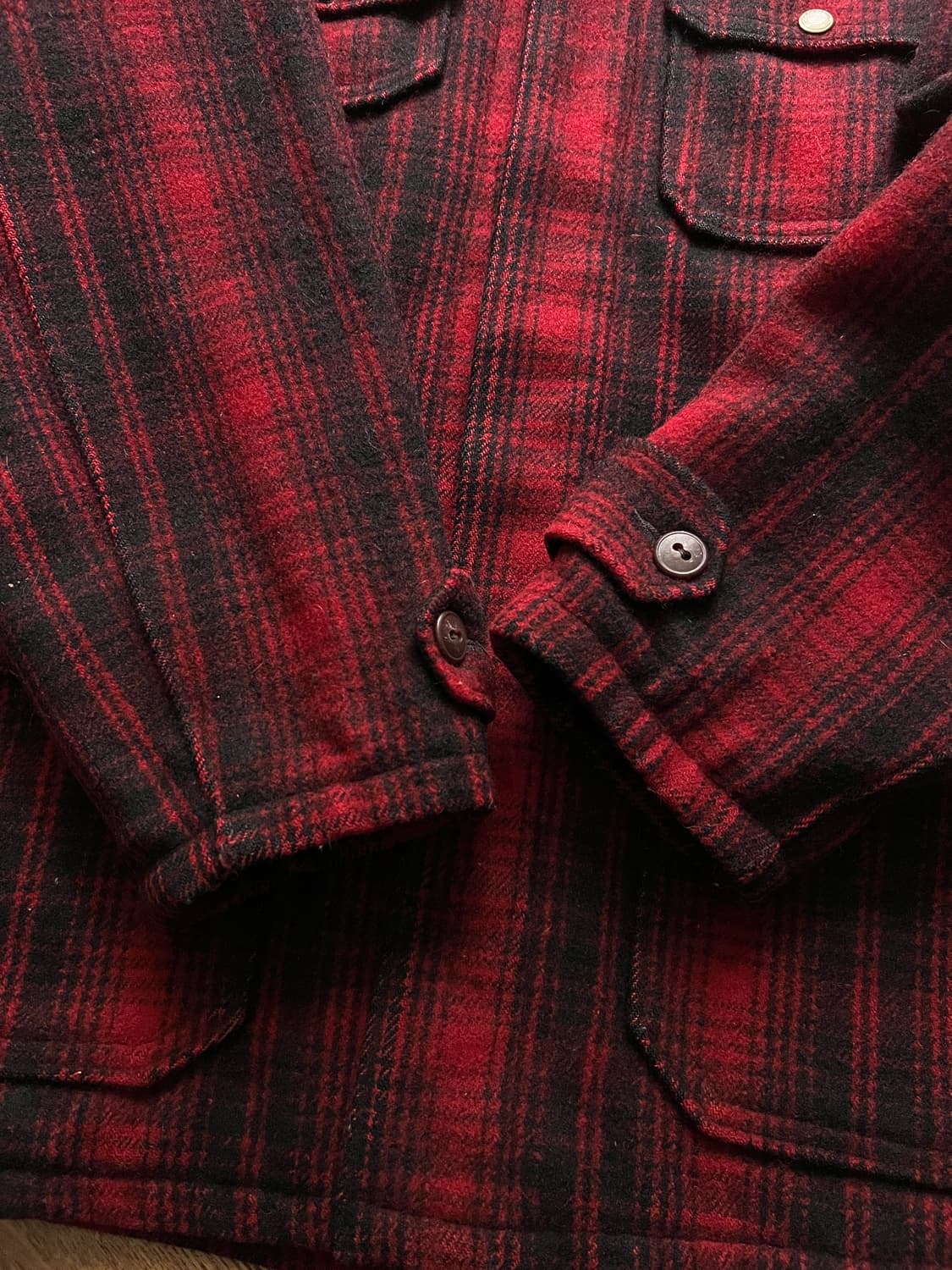 [M]50's 울리치 USA 오리지널 매키노 울 헌팅 자켓 상품이미지5