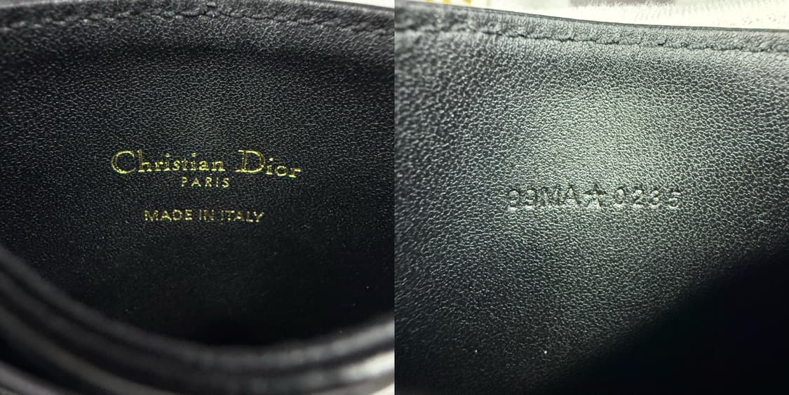 디올 카로 서플 까나쥬 카프스킨 블랙 카드 홀더 지갑 상품이미지6