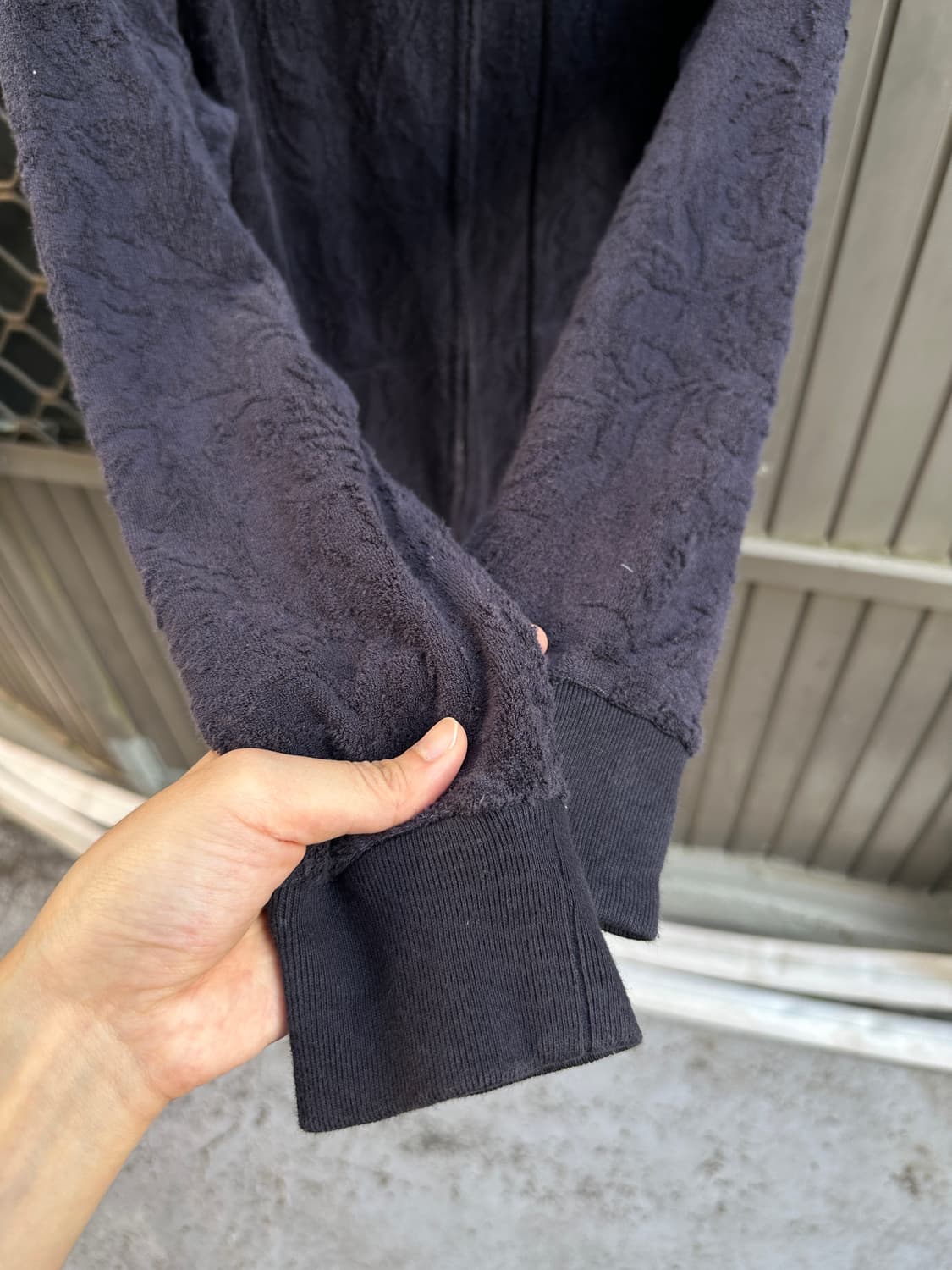 ABAHOUSE 2 way velvet grunge hood zip 상품이미지4