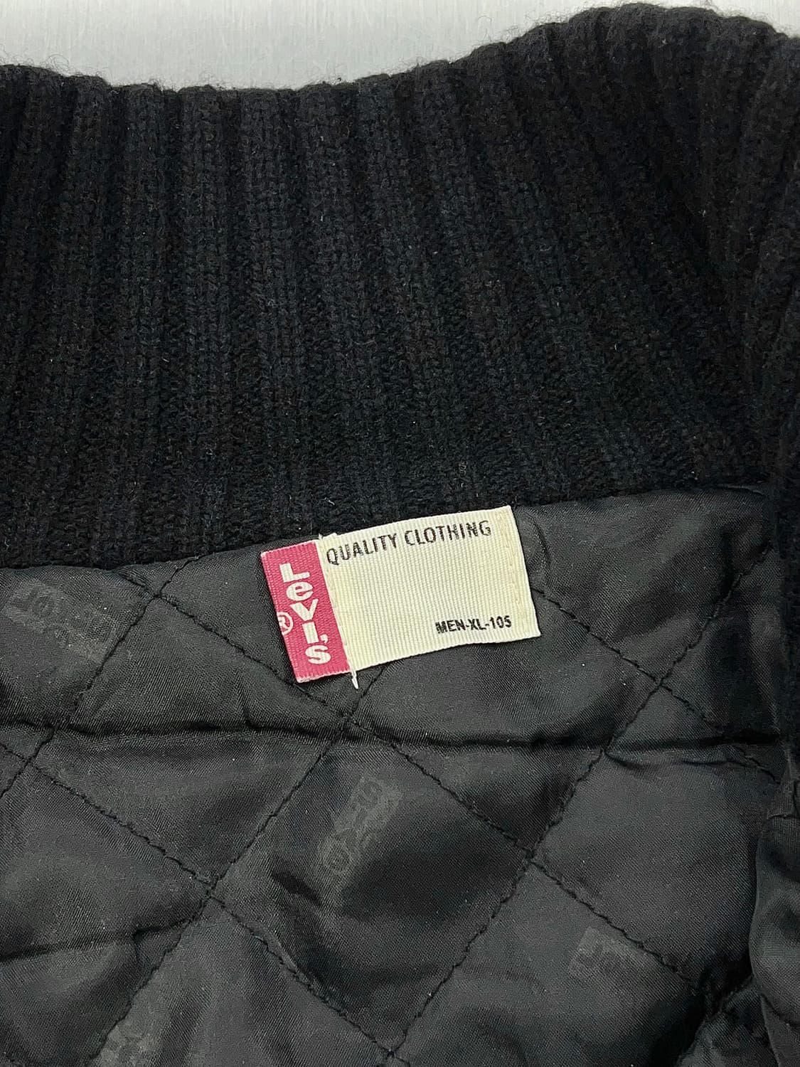 리바이스 블랙 스웨이드 패치 모크 집업 울 자켓 상품이미지7