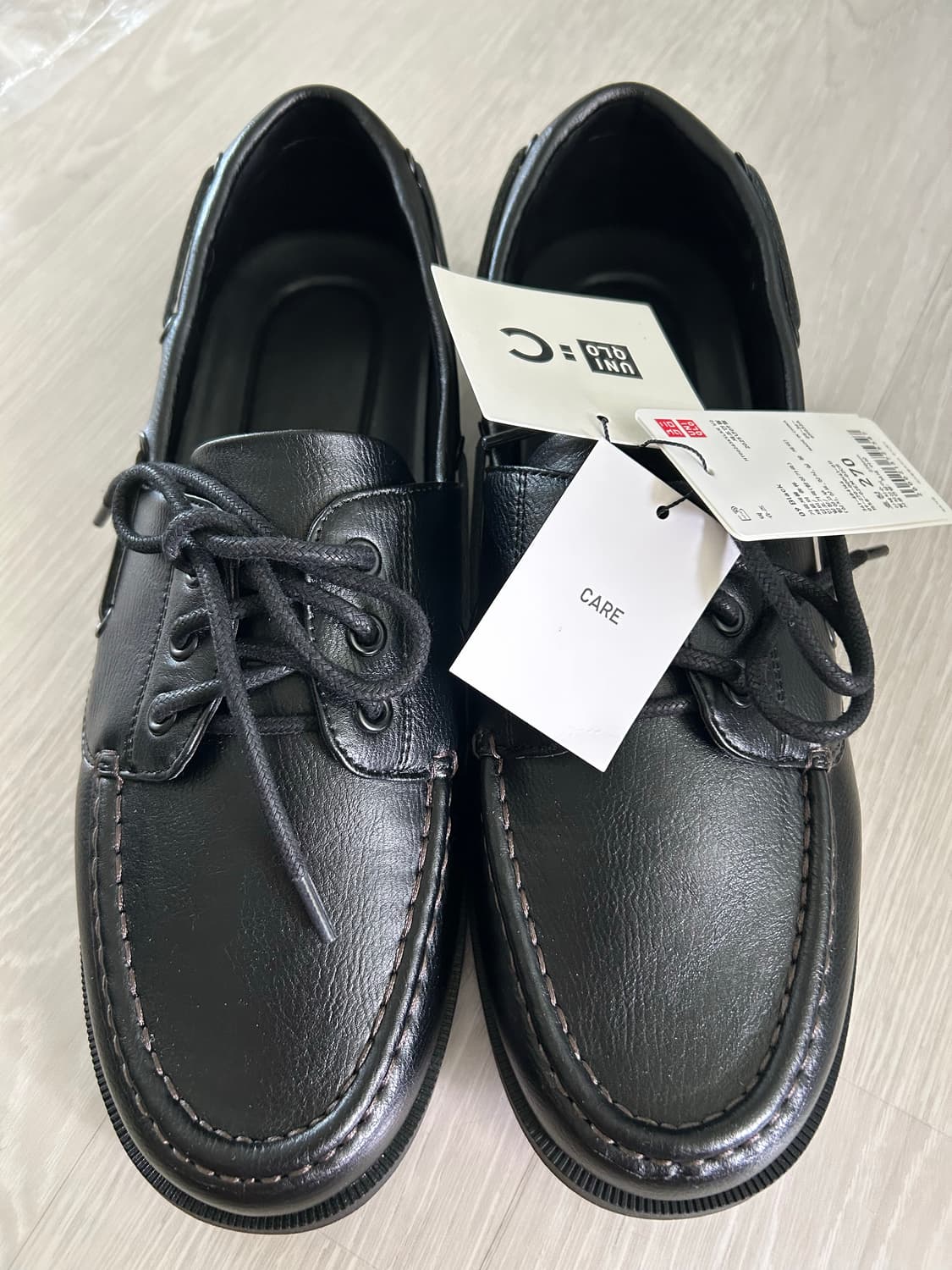 유니클로 덱 슈즈 블랙 270 상품이미지1