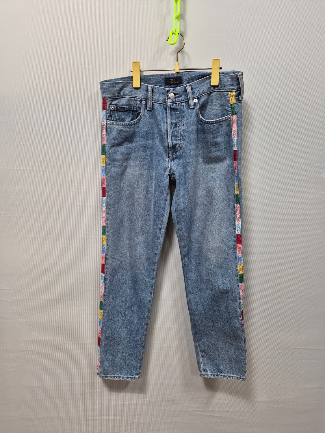폴로 랄프로렌 보이프렌드 사이드 라인 데님 청바지 26~28 상품이미지1