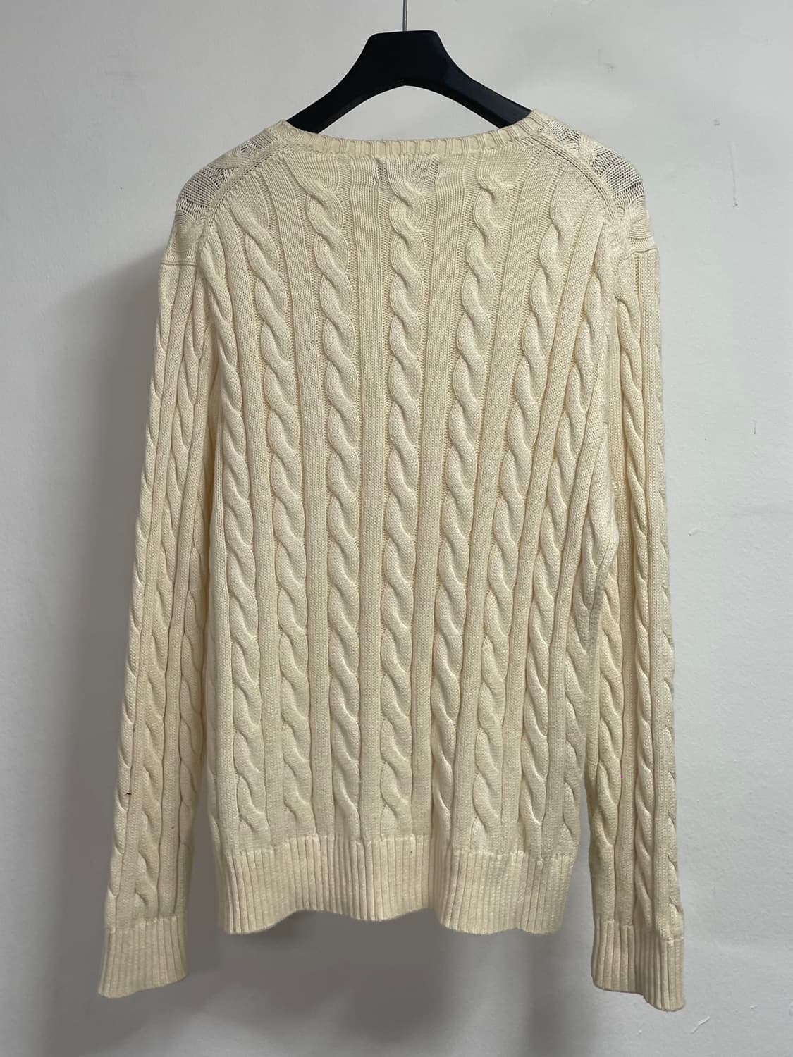  폴로 랄프로렌 화이트 케이블 니트 (on.540) 상품이미지3