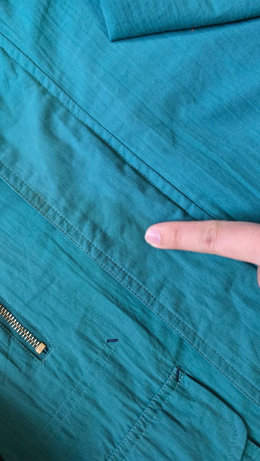 티파니 컬러 빈티지 블루종 자켓 윈드브레이커 XXL 상품이미지9