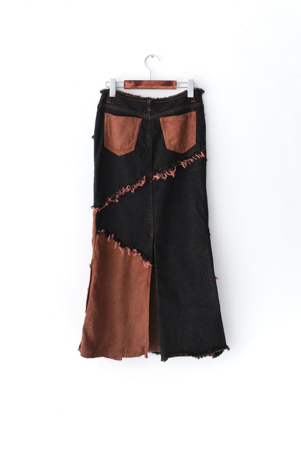 anion jeans) patch damage long skirt 상품이미지2