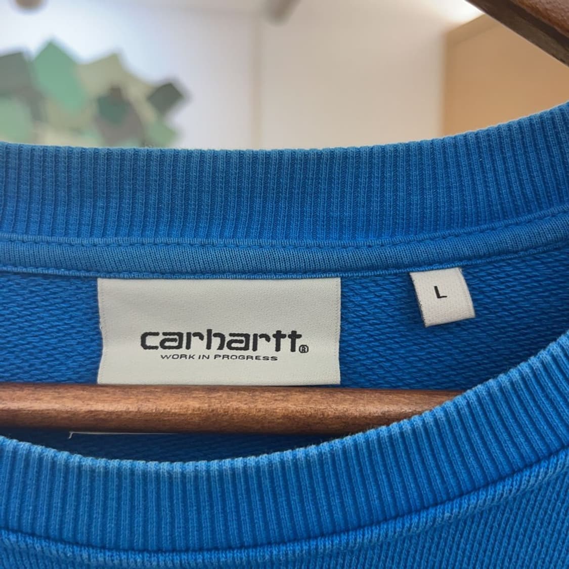 칼하트 빈티지 코발트블루 스펠로고 맨투맨 L C07644 상품이미지5