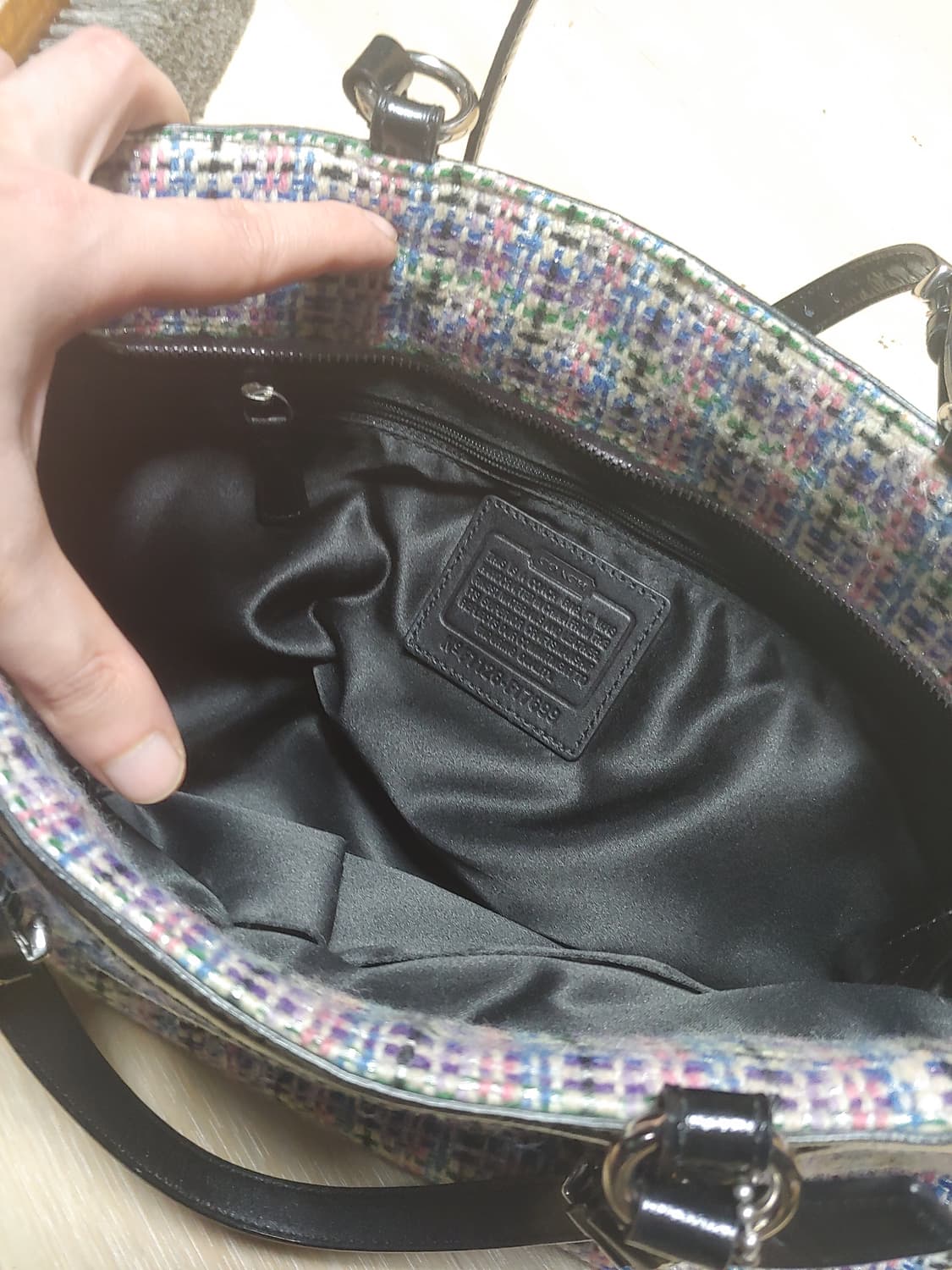 코치 트위드백 멀티컬러 m 상품이미지7