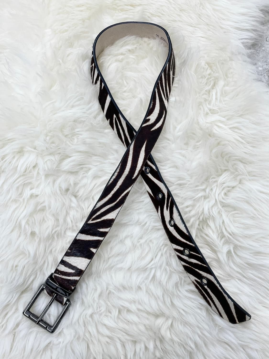 웨스턴 송치 지브라 버클 벨트 상품이미지4