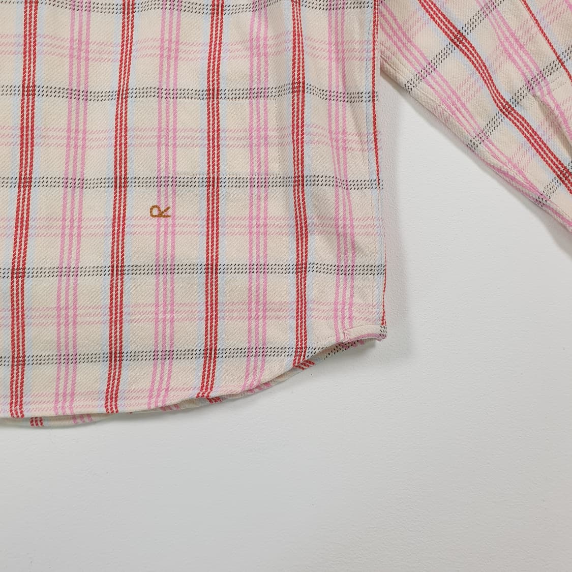 45R 체크무늬 차이나 버튼 셔츠 상품이미지9