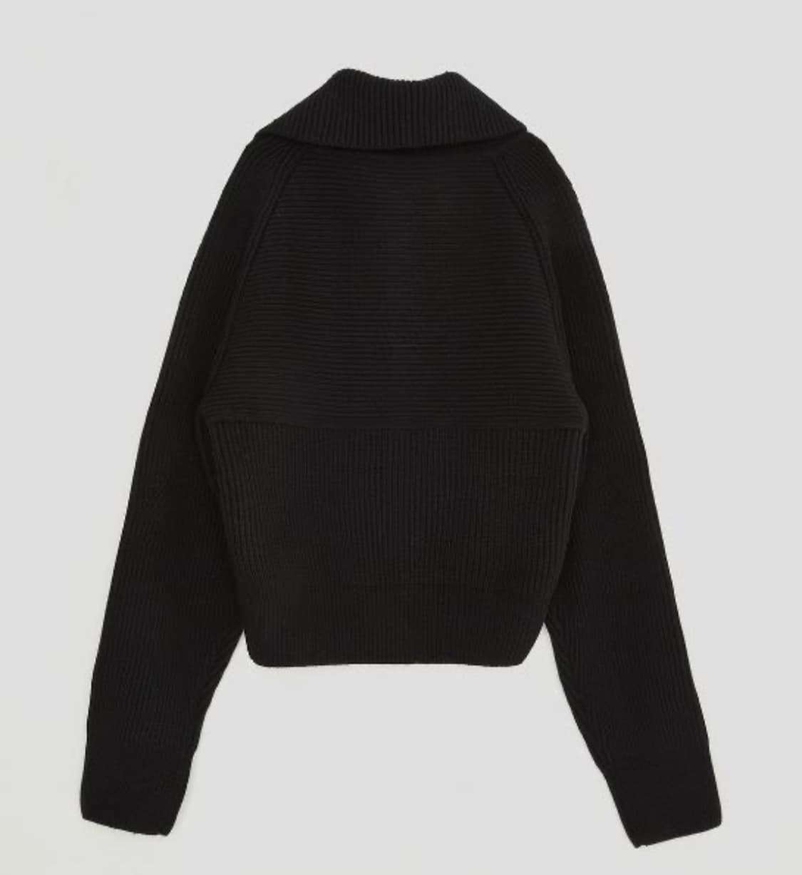 렉토 oversized collar wool ribbed cardigan 상품이미지4