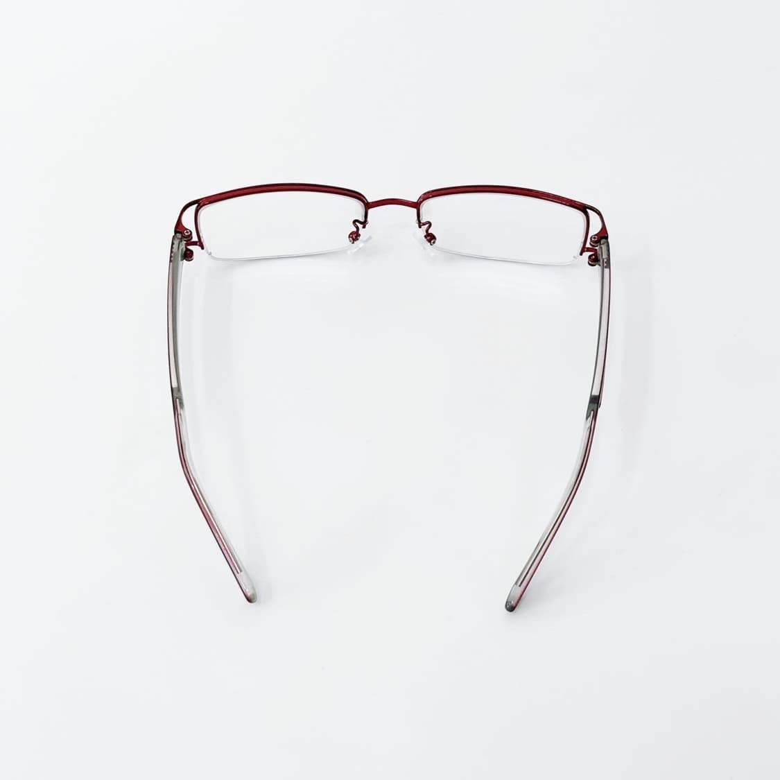 키지클럽 LOCMAN 레드 메탈 반무테 데드스탁 빈티지안경 상품이미지5
