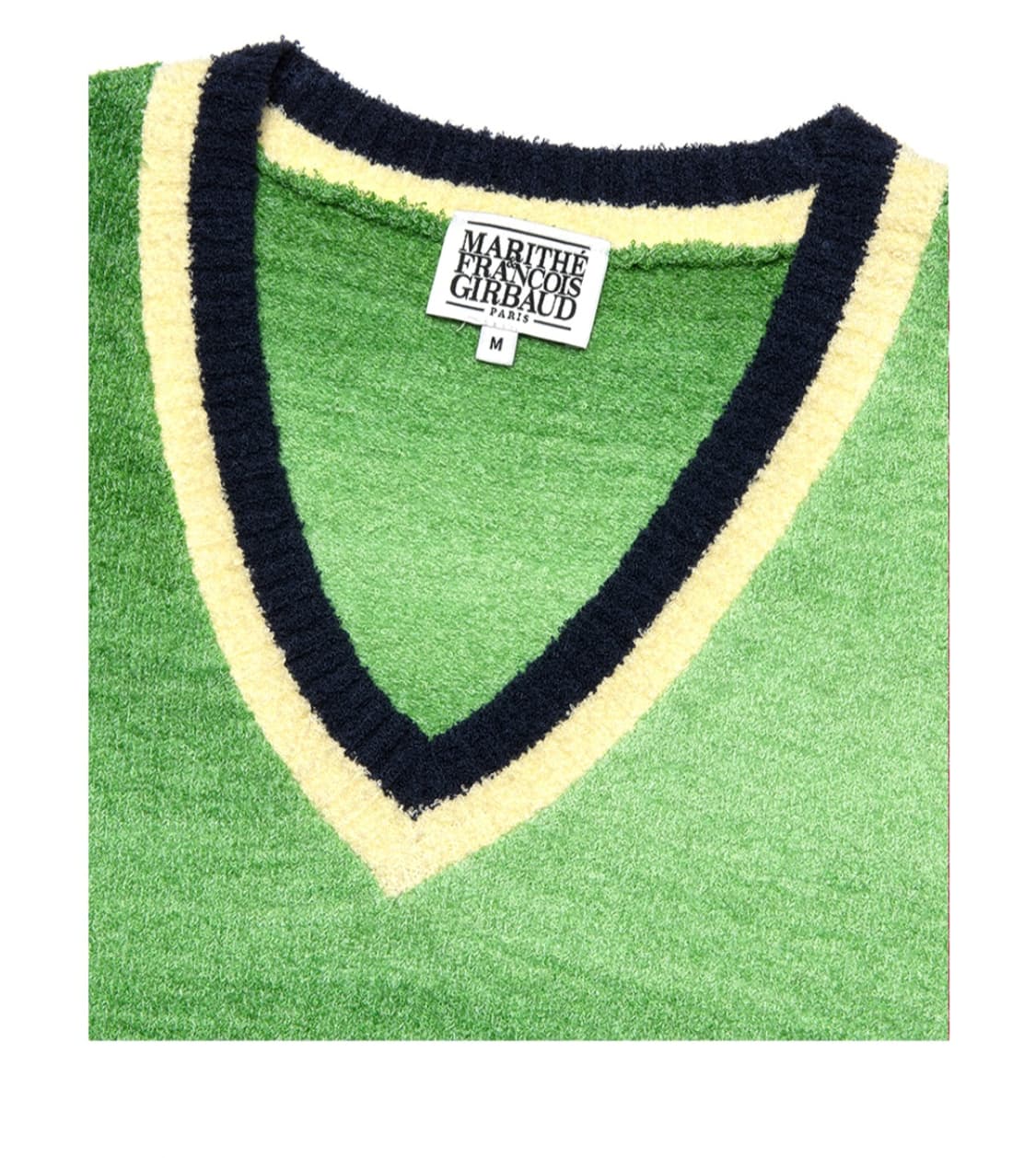 원가 13만원 반값 단종 마리떼 프랑소와 브이넥 니트 조끼 베스트 그린 상품이미지6