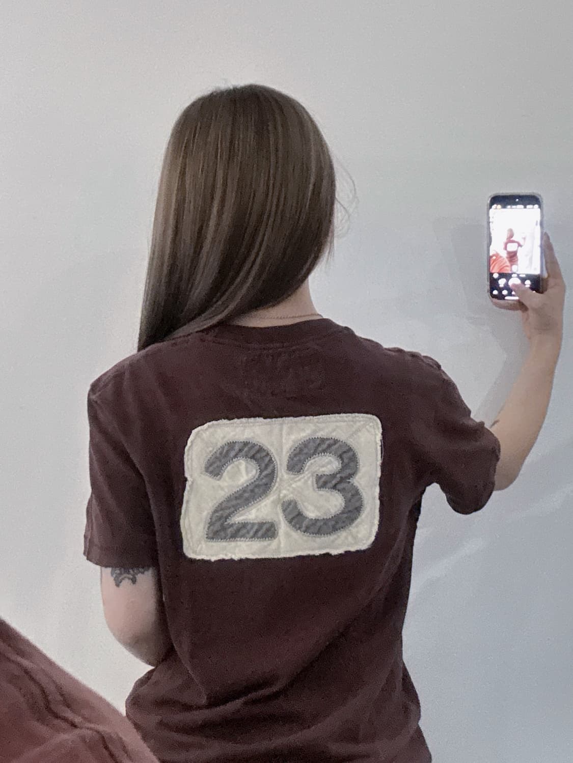 아베크롬비 브라운 빅로고 반팔 상품이미지3