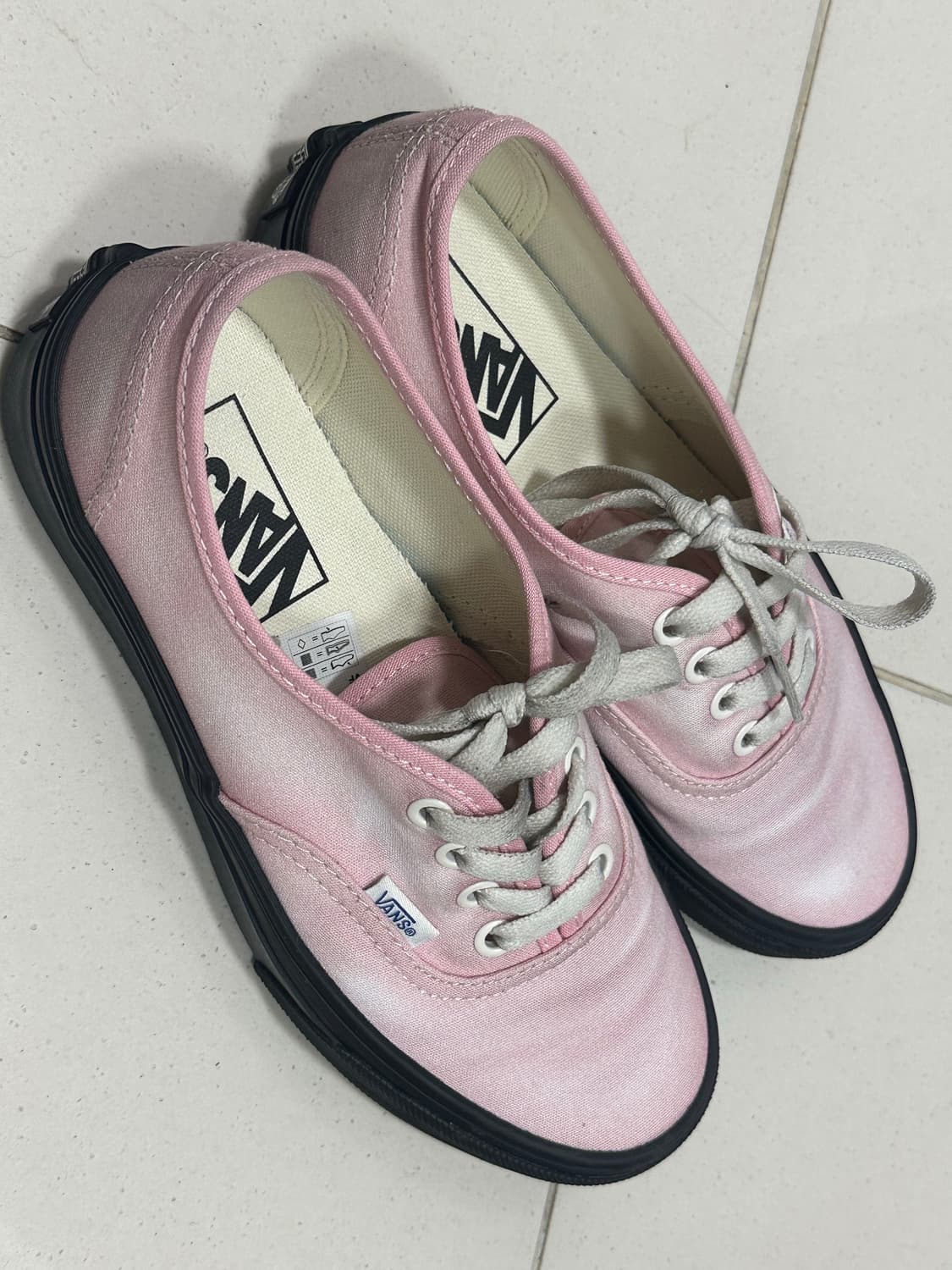 반스 어센틱 핑크블랙 운동화 상품이미지1