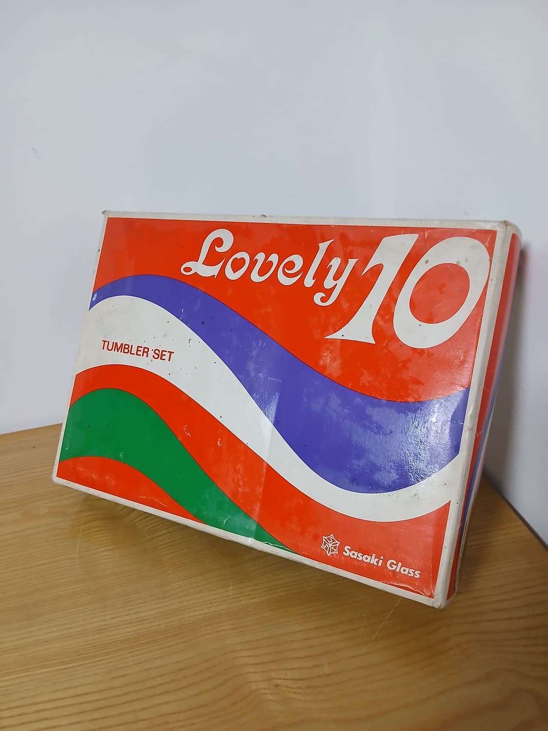 80년대 일본 빈티지 사사키 (lovely10)글라스 컵 10P셋트 상품이미지2