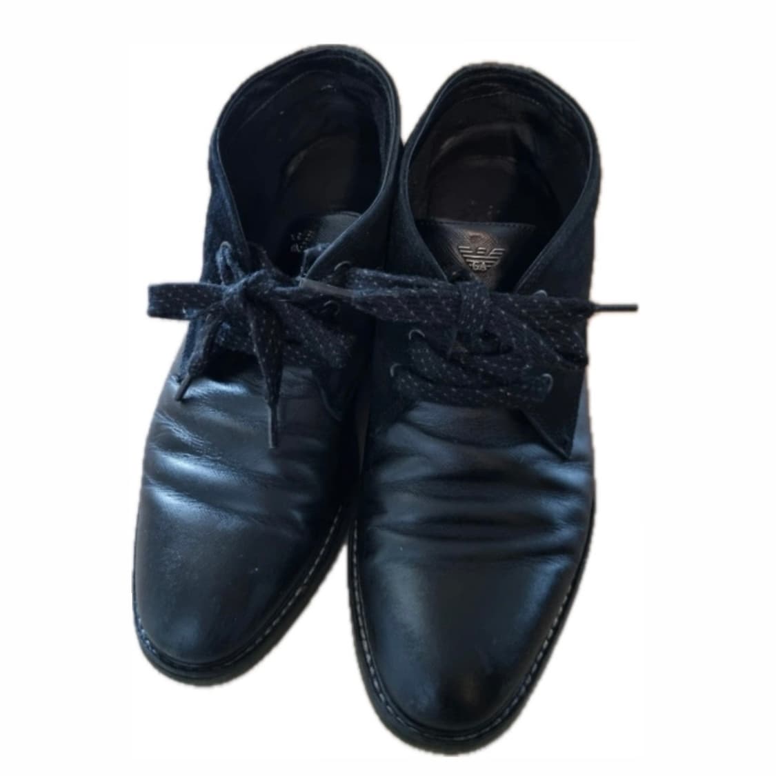 Giorgio Armani 블랙 레더 처카부츠 265 상품이미지1