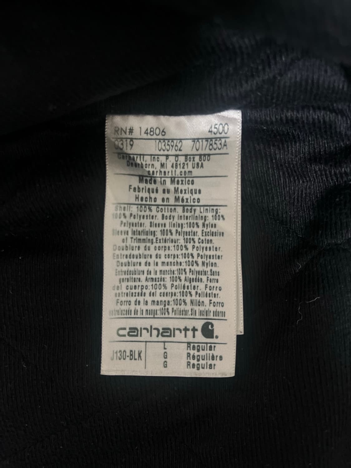 칼하트 j130  상품이미지4