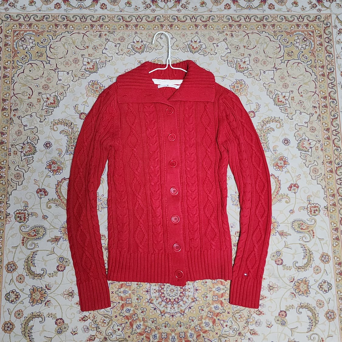 타미힐피거 코튼&아크릴 여성 케이블 가디건
S 상품이미지1